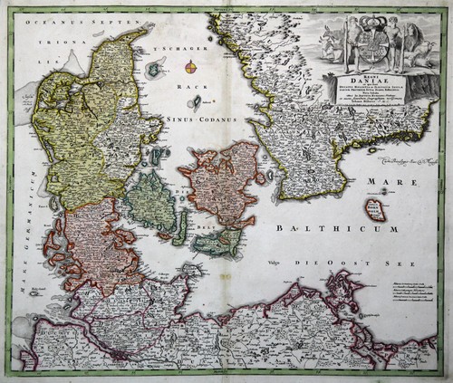Dänemark original kupferstich - dänemark,