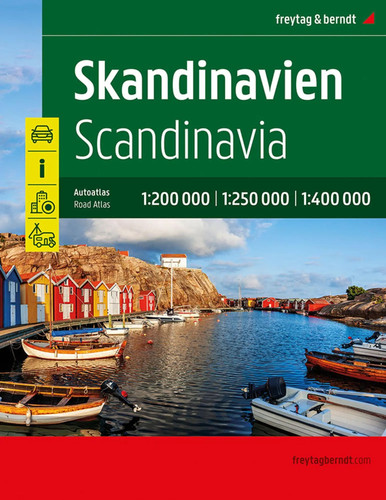 Skandinavien autoatlas - skandinavien,,