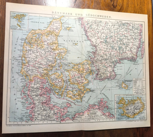 Original histor landkarte - original,