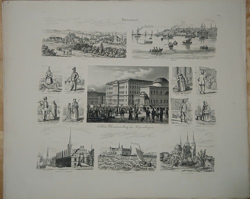 Stahlstich 1850 kopenhagen - um,