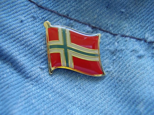 Pin norwegen flagge wappen - norwegen,