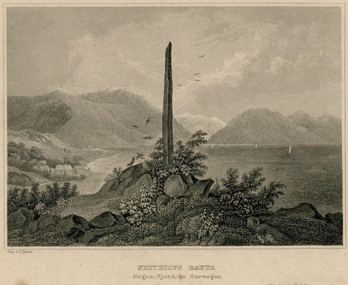 Norwegen frithiofs bauta - frithiofs,