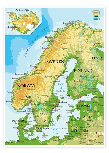 Poster skandinavien - poster,