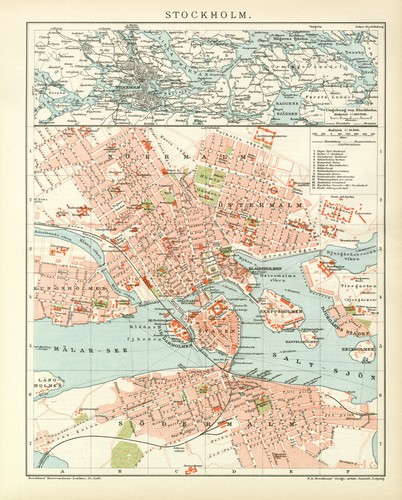 Schweden stockholm stadtplan - schweden,